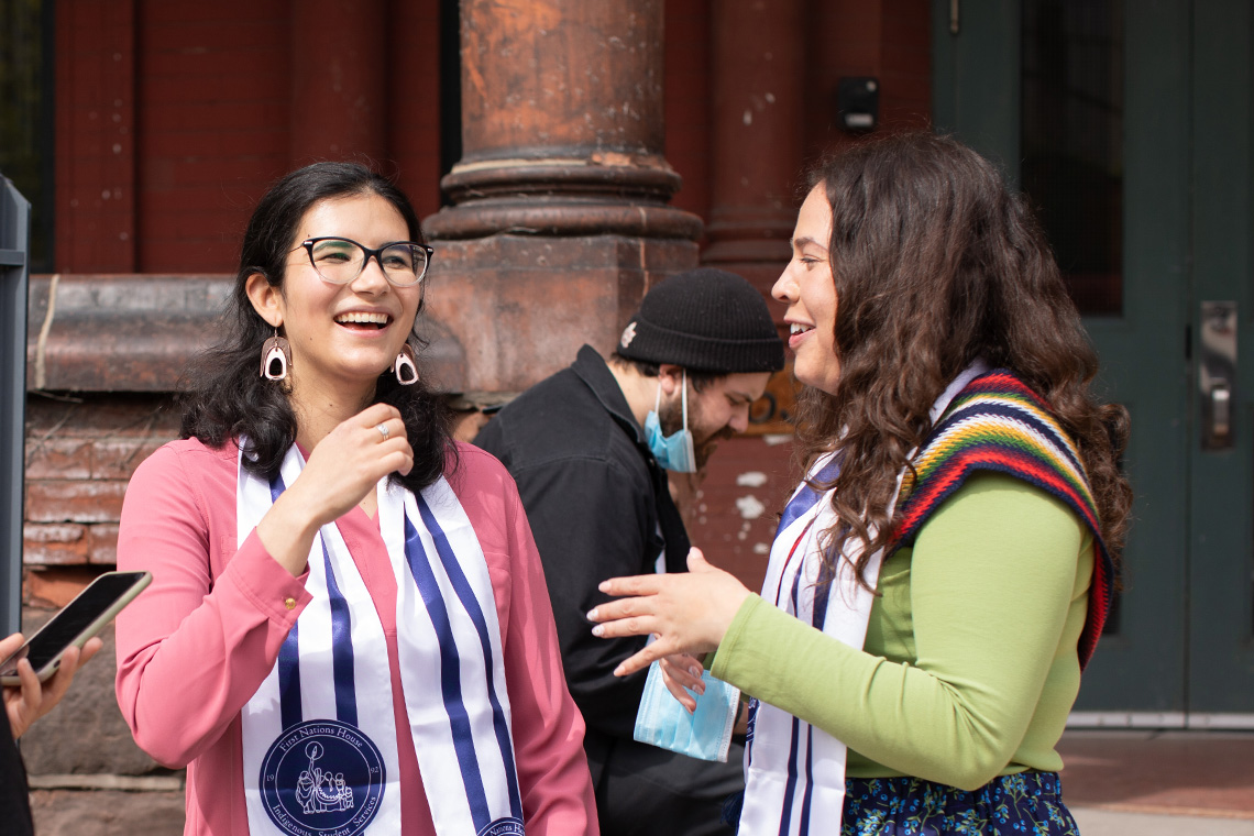 Bonded like sisters, U of T grads lean on each other as they explore their Indigenous roots