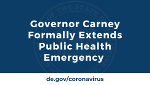 Governor Carney Formally Extends Public Health Emergency