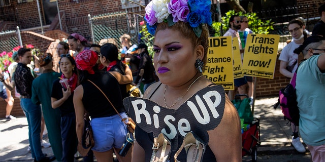 The annual Pride Parade in Queens kicks off a month of gay celebrations in the city, on June 5, 2022, in the Jackson Heights neighborhood of Queens, New York. 